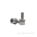 Round head screw with washer Hex socket head screw